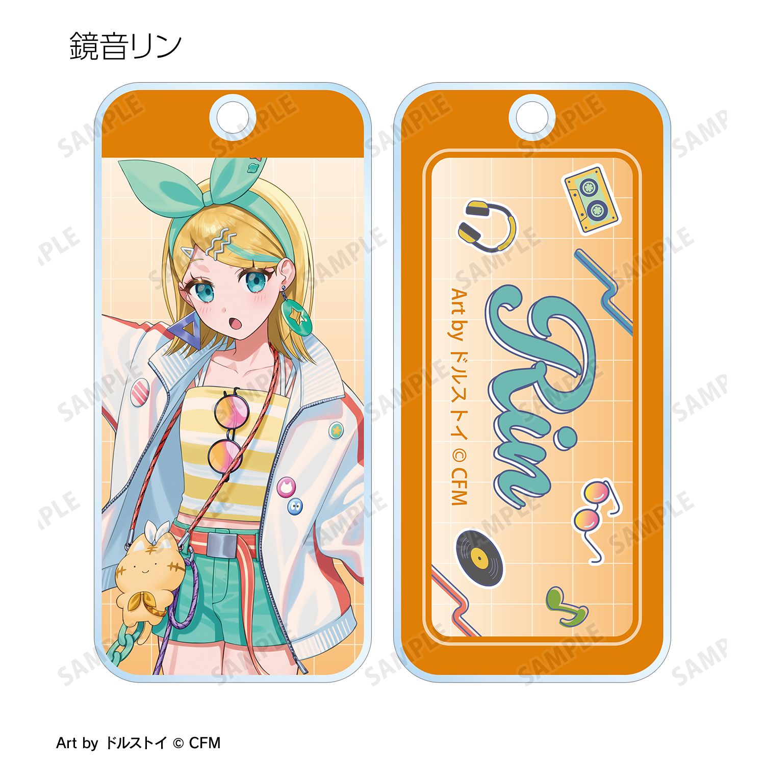 初音ミク 描き下ろし シティポップver. Art by ドルストイ トレーディングアクリルキータグ(単位/単品) 画像 3 | AniSmile