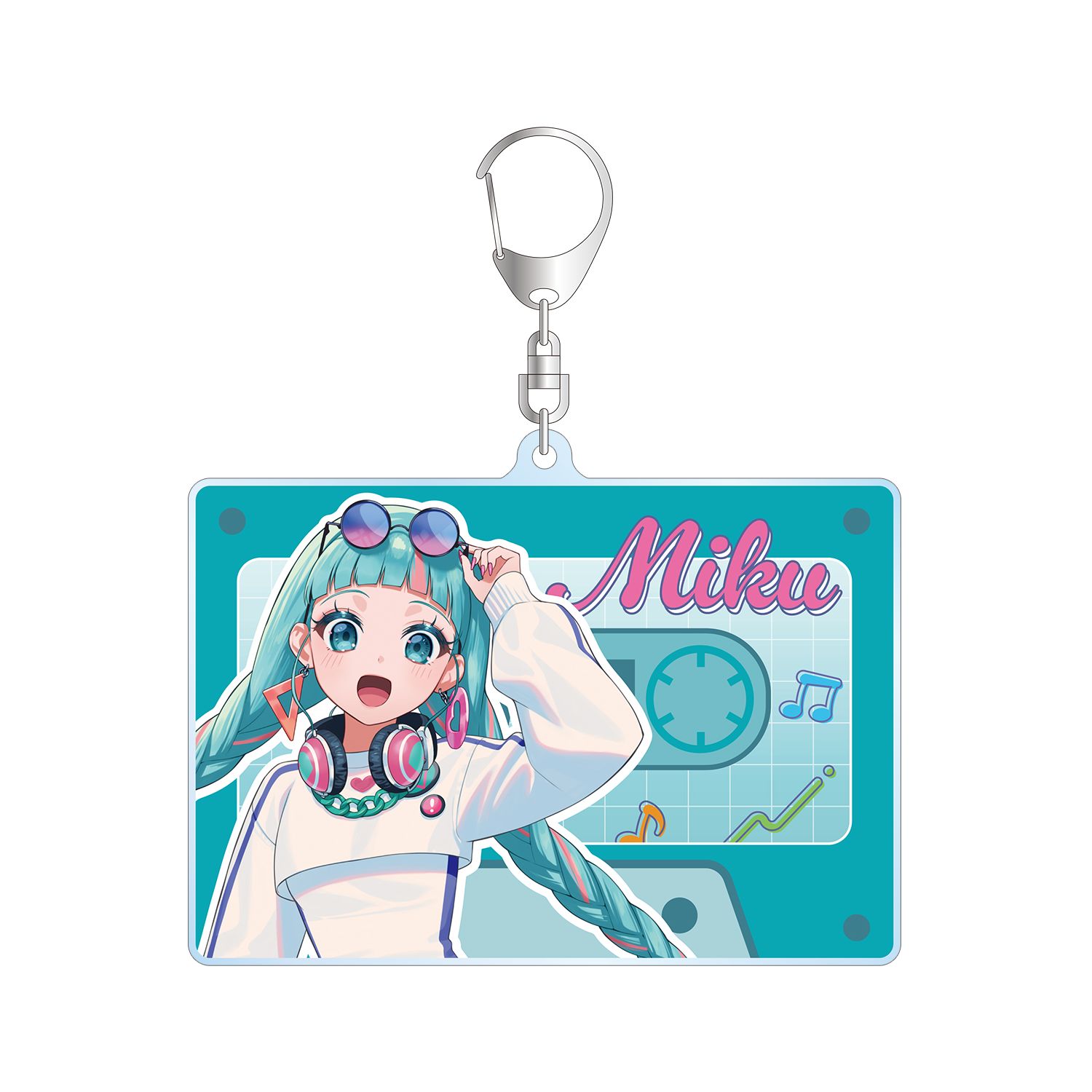 描き下ろし 初音ミク シティポップver. Art by ドルストイ BIGアクリルキーホルダー - 官方商品图片 | AniSmile