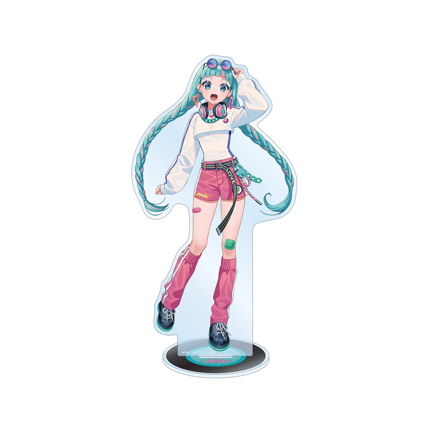 描き下ろし 初音ミク シティポップver. Art by ドルストイ BIGアクリルスタンド - official product image | AniSmile