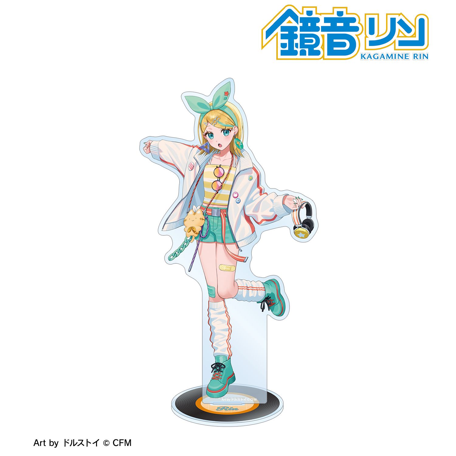 初音ミク 描き下ろし 鏡音リン シティポップver. Art by ドルストイ BIGアクリルスタンド 图片 2 | AniSmile