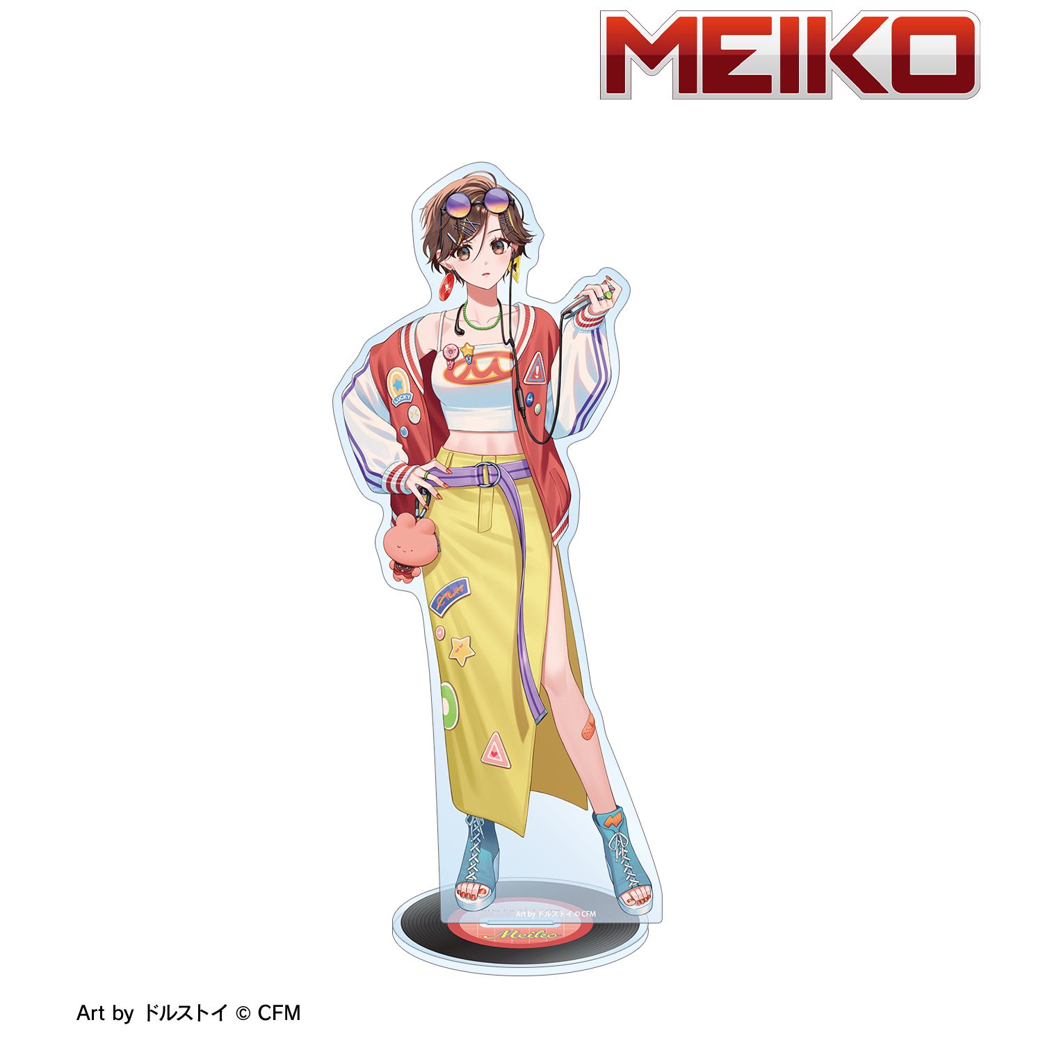 初音ミク 描き下ろし MEIKO シティポップver. Art by ドルストイ BIGアクリルスタンド Image 3 | AniSmile