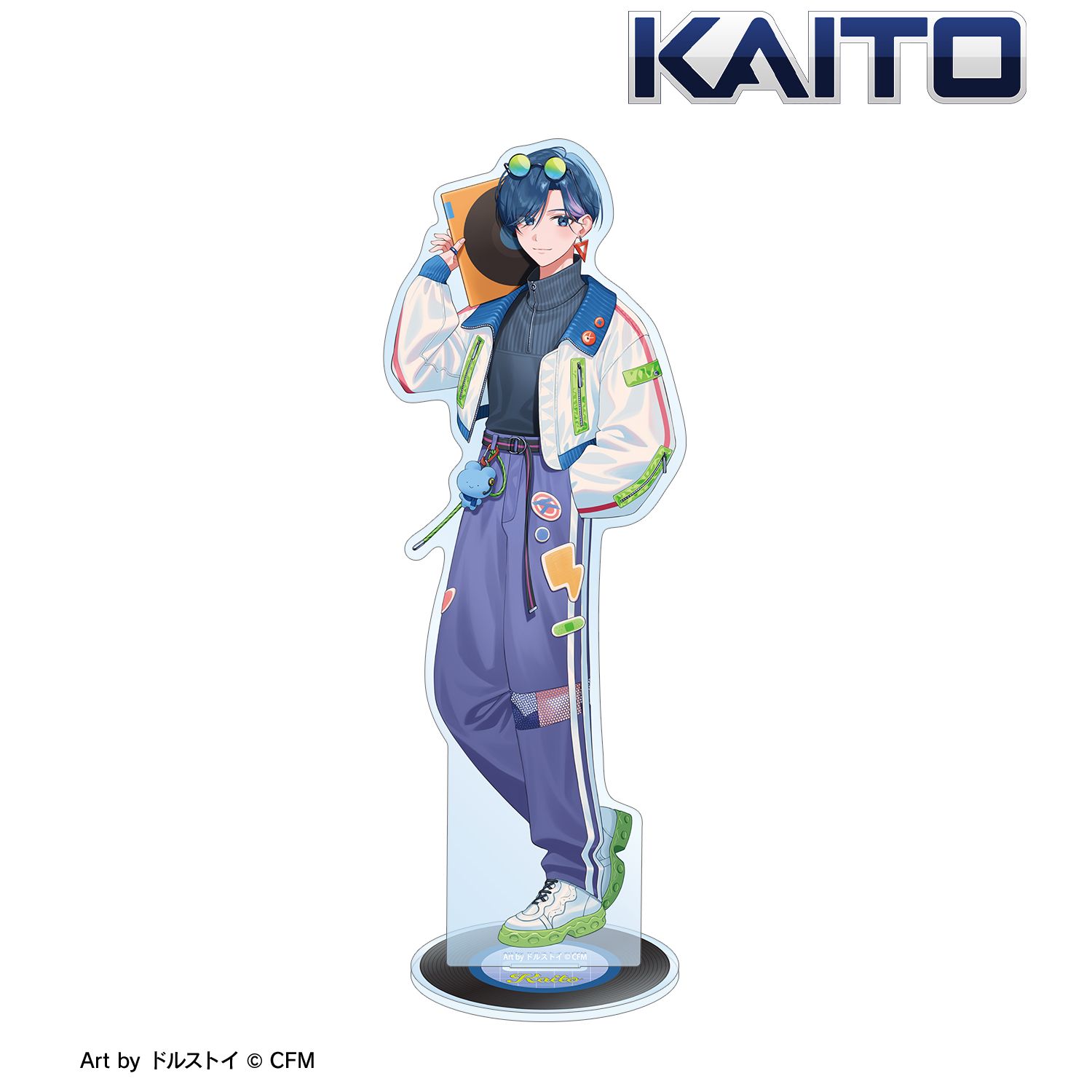 初音ミク 描き下ろし KAITO シティポップver. Art by ドルストイ BIGアクリルスタンド 图片 2 | AniSmile