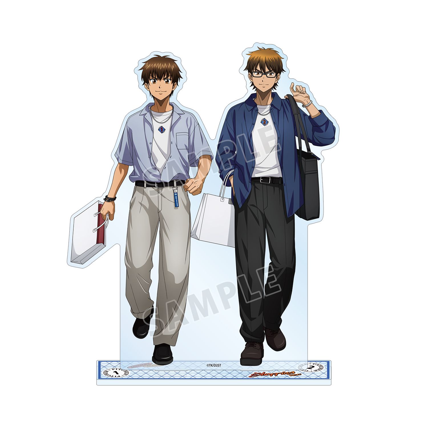 TVアニメ『ダイヤのA actⅡ -Second Season-』 描き下ろし 沢村栄純&御幸一也 私服・ショッピングver. BIGアクリルスタンド - AniSmile