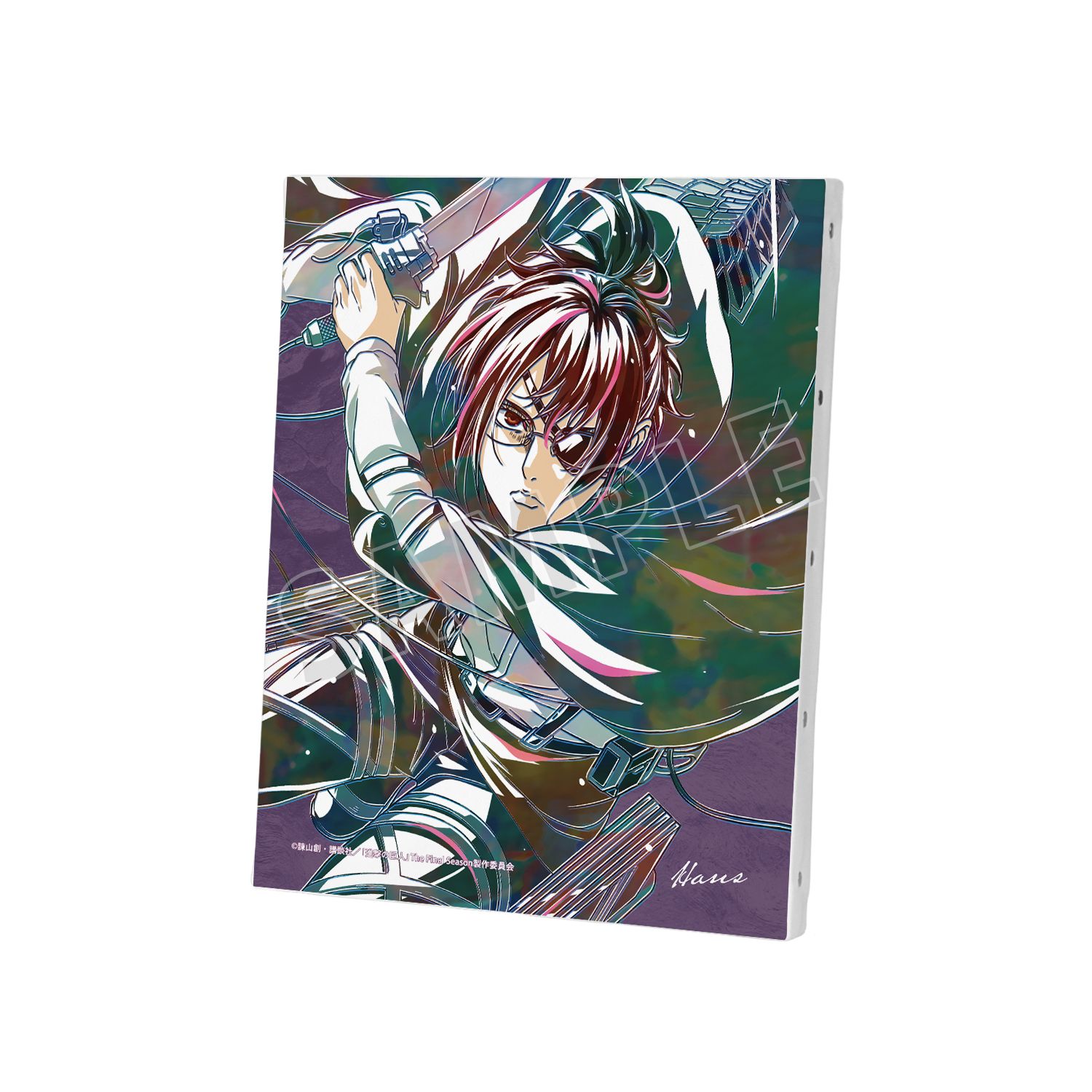 TVアニメ『進撃の巨人』 ハンジ Ani-Art 第5弾 F0号キャンバスボード - official product image | AniSmile