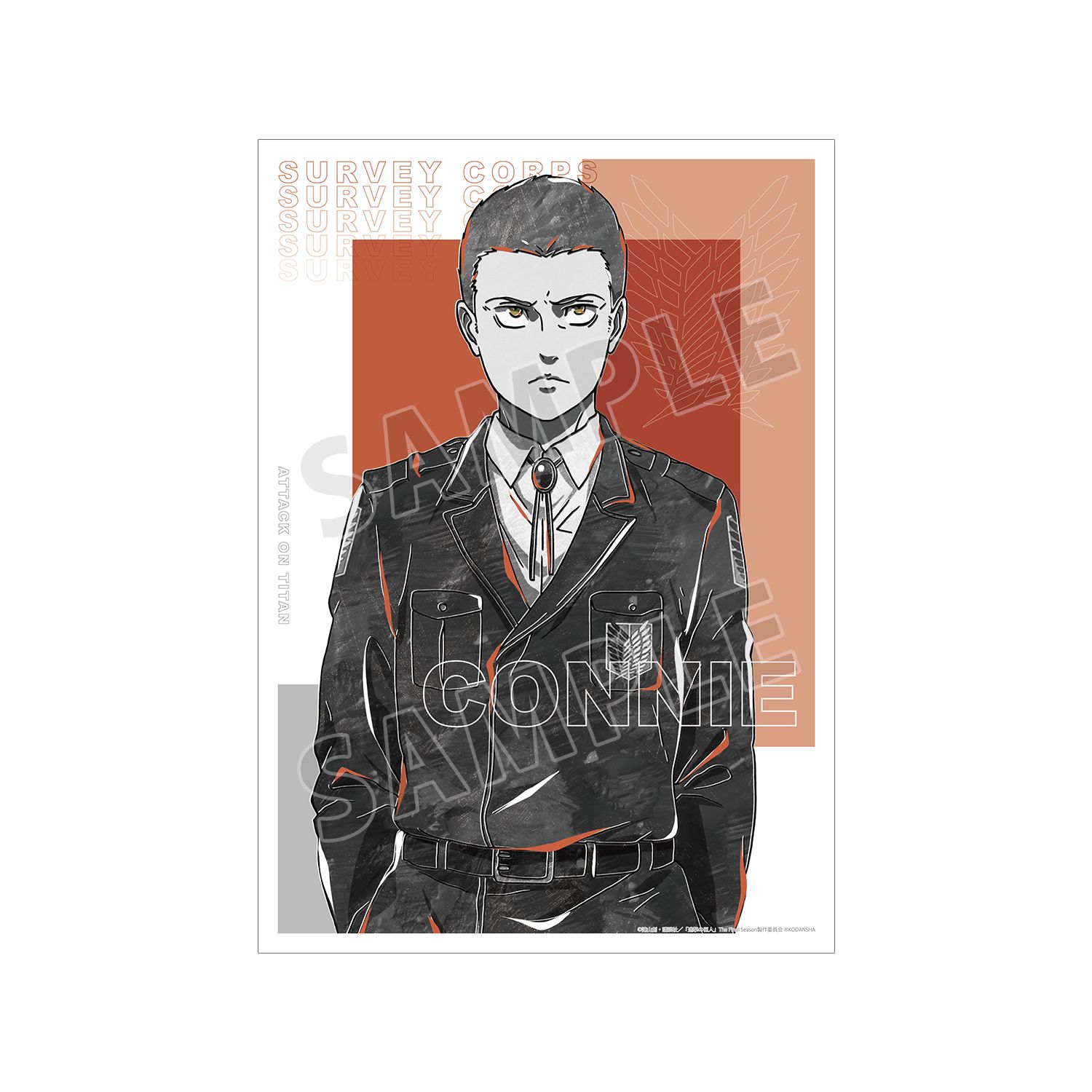 TVアニメ『進撃の巨人』 コニー Ani-Art BLACK LABEL A3マット加工ポスター - 官方商品图片 | AniSmile