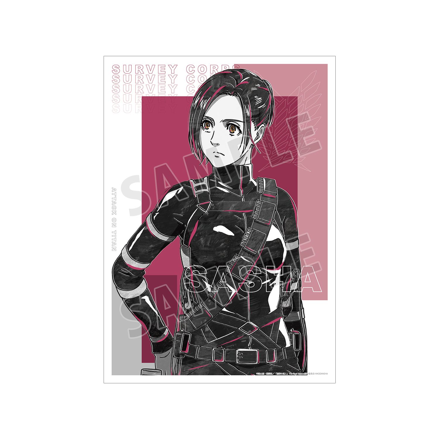 TVアニメ『進撃の巨人』 サシャ Ani-Art BLACK LABEL A3マット加工ポスター - official product image | AniSmile
