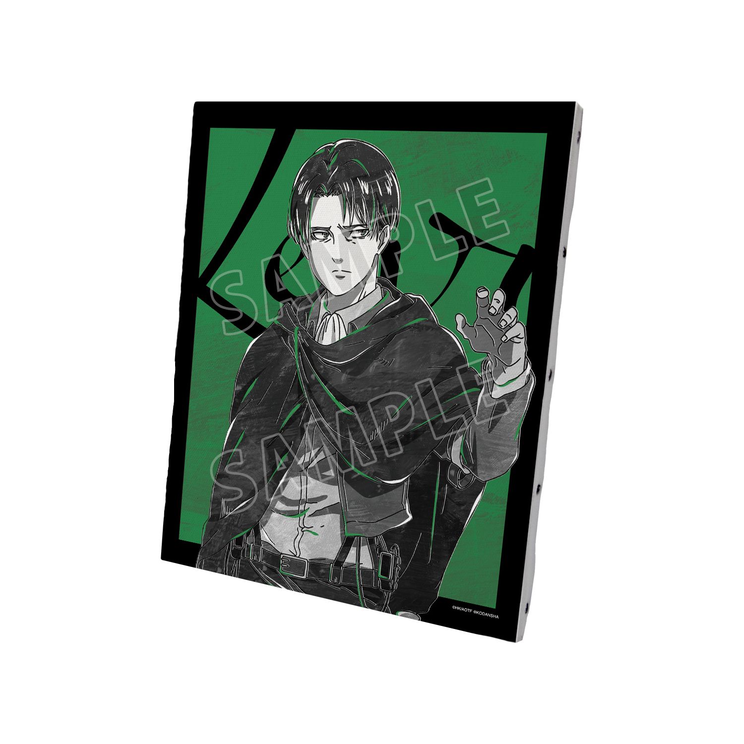 TVアニメ『進撃の巨人』 リヴァイ Ani-Art BLACK LABEL キャンバスボード - official product image | AniSmile