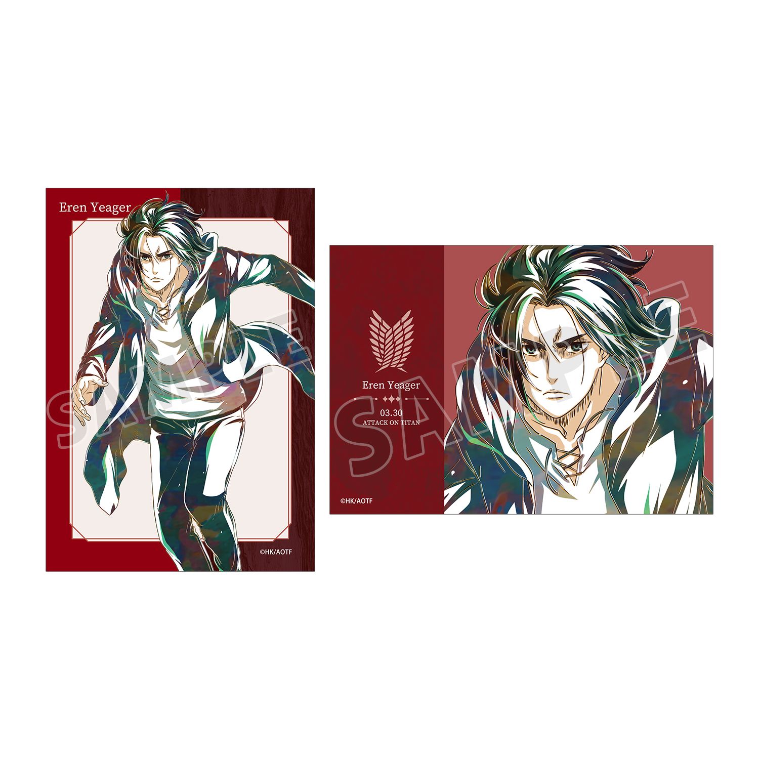 TVアニメ『進撃の巨人』 エレン Ani-Art 第5弾 ブロマイド2枚セット - official product image | AniSmile