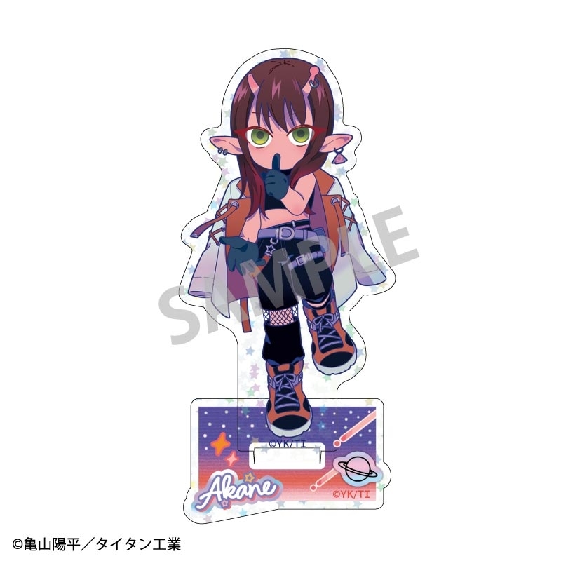銀河特急 ミルキー☆サブウェイ ホログラムミニアクリルスタンド アカネ/描き起こし第3弾 COSMOS☆IDOL - AniSmile
