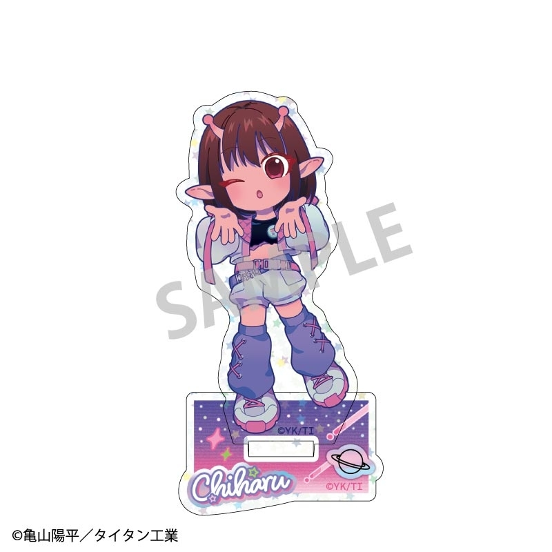 銀河特急 ミルキー☆サブウェイ ホログラムミニアクリルスタンド チハル/描き起こし第3弾 COSMOS☆IDOL - AniSmile