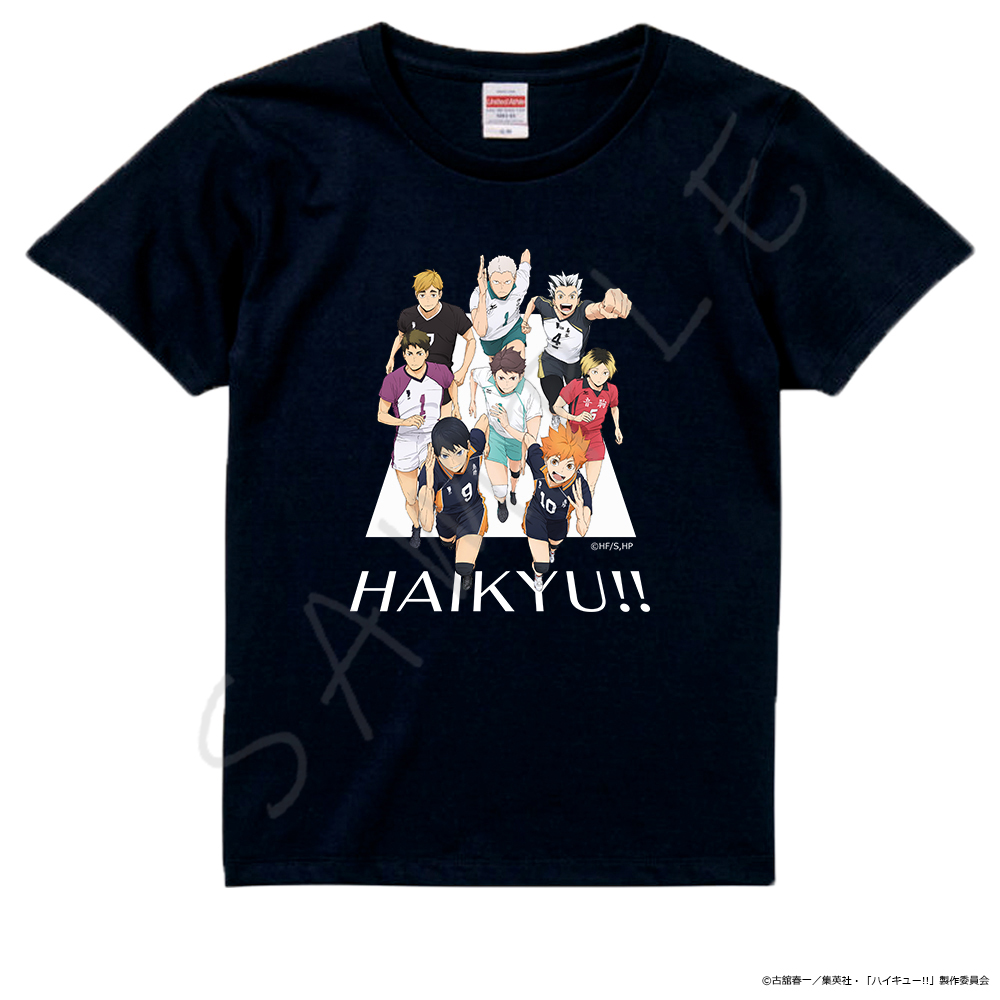「ハイキュー!!」第12弾 Tシャツ NA(集合) ブラック Sサイズ 图片 2 | AniSmile