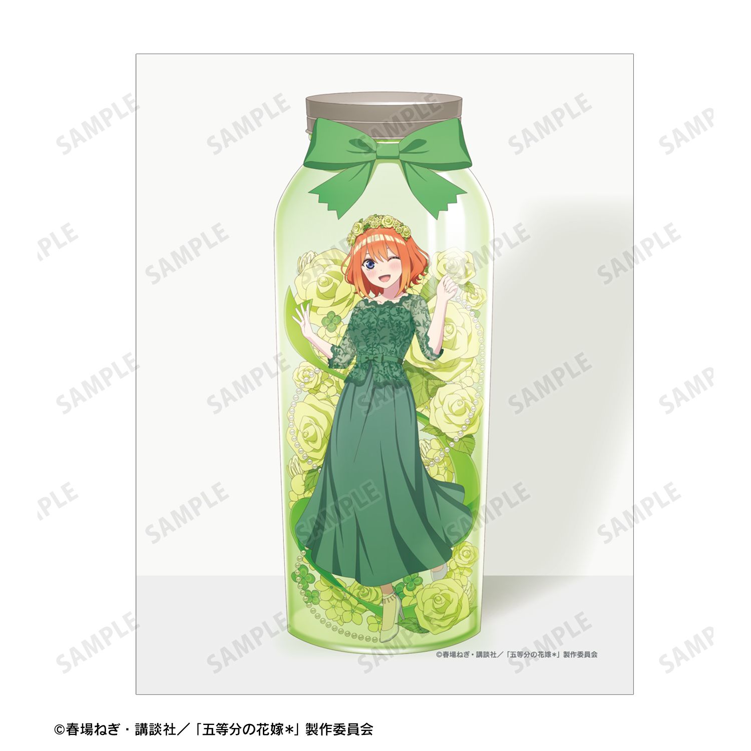 五等分の花嫁* 描き下ろし 中野四葉 ハーバリウムver. F0号キャンバスボード 图片 2 | AniSmile