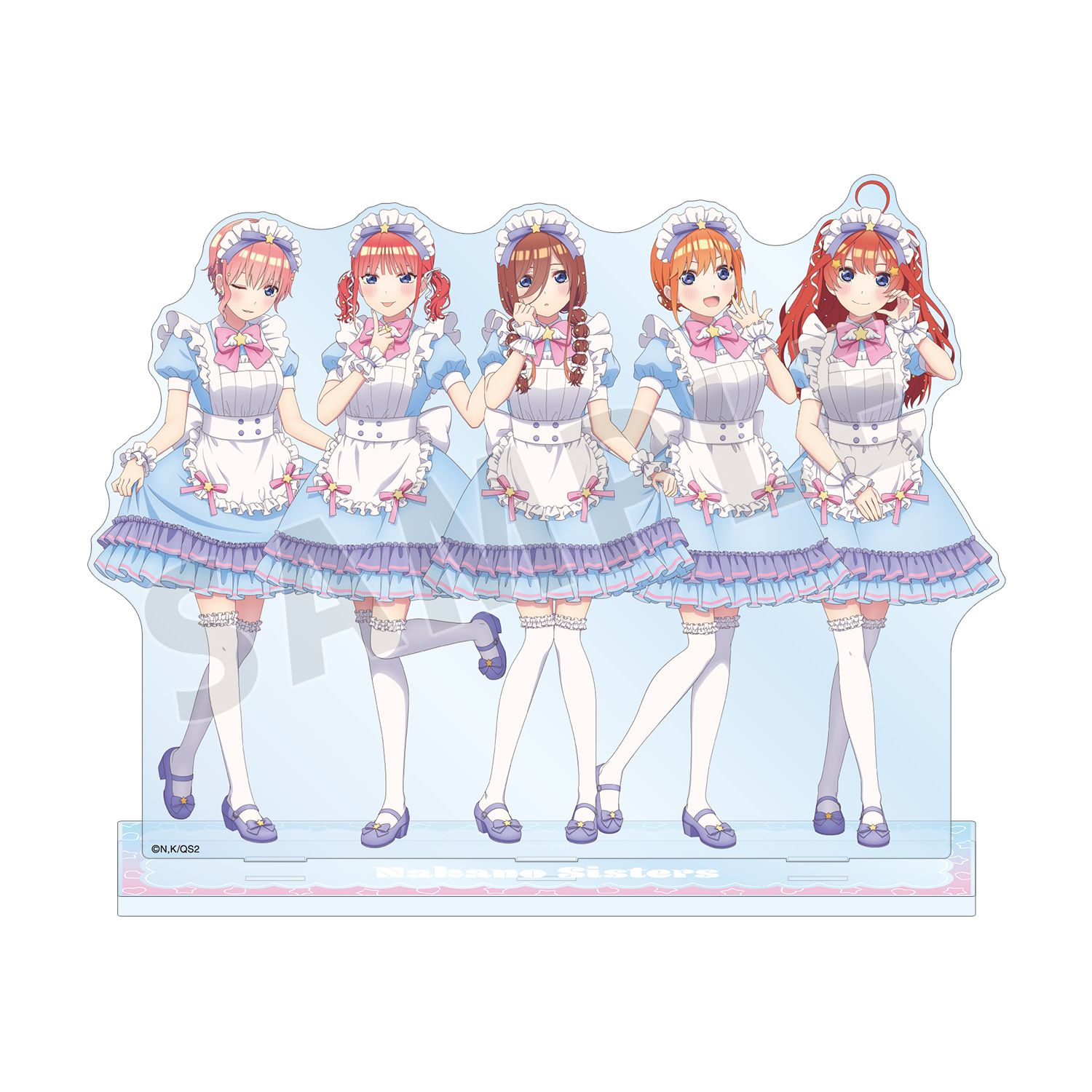 五等分の花嫁* 描き下ろし 集合 メルヘンメイドver. BIGアクリルスタンド - official product image | AniSmile