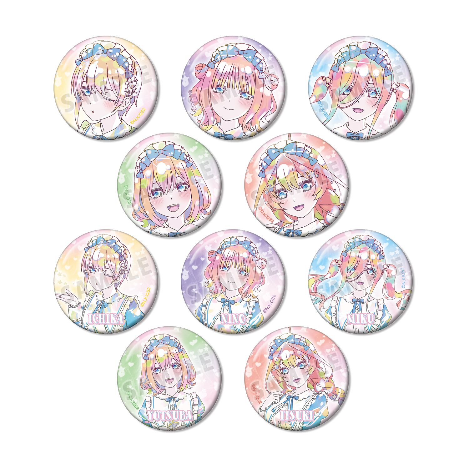 五等分の花嫁* 描き下ろし 星空メイドver. トレーディング Ani-Art KAWAII label 缶バッジ(単位/単品) - AniSmile