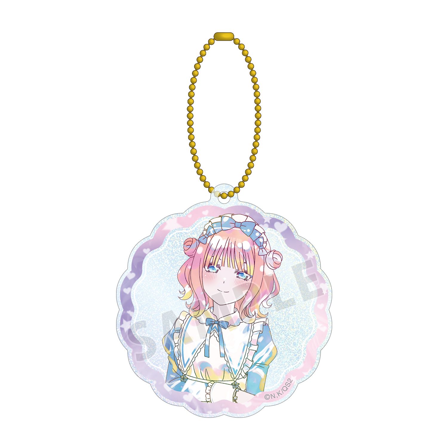 五等分の花嫁* 描き下ろし 中野二乃 星空メイドver. Ani-Art KAWAII label グリッターアクリルキーホルダー - AniSmile