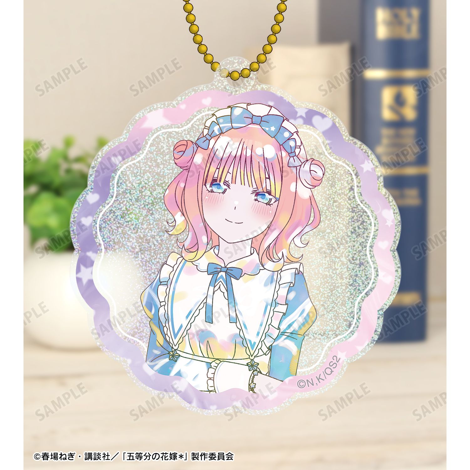 五等分の花嫁* 描き下ろし 中野二乃 星空メイドver. Ani-Art KAWAII label グリッターアクリルキーホルダー 图片 3 | AniSmile