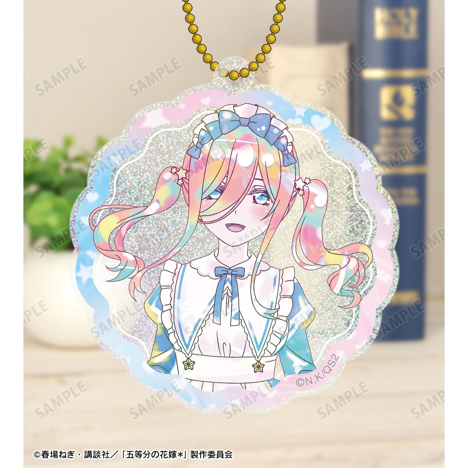 五等分の花嫁* 描き下ろし 中野三玖 星空メイドver. Ani-Art KAWAII label グリッターアクリルキーホルダー Image 3 | AniSmile