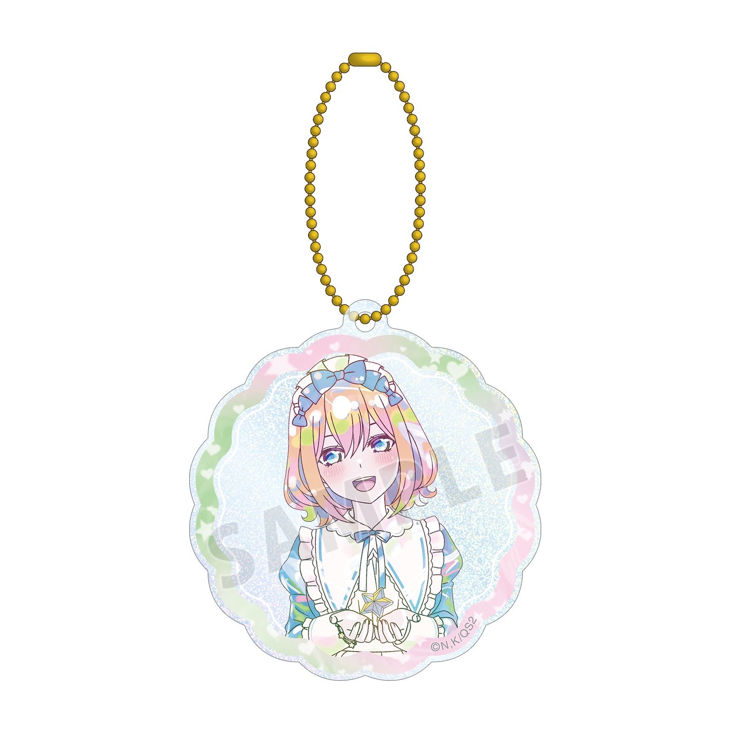 五等分の花嫁* 描き下ろし 中野四葉 星空メイドver. Ani-Art KAWAII label グリッターアクリルキーホルダー - AniSmile