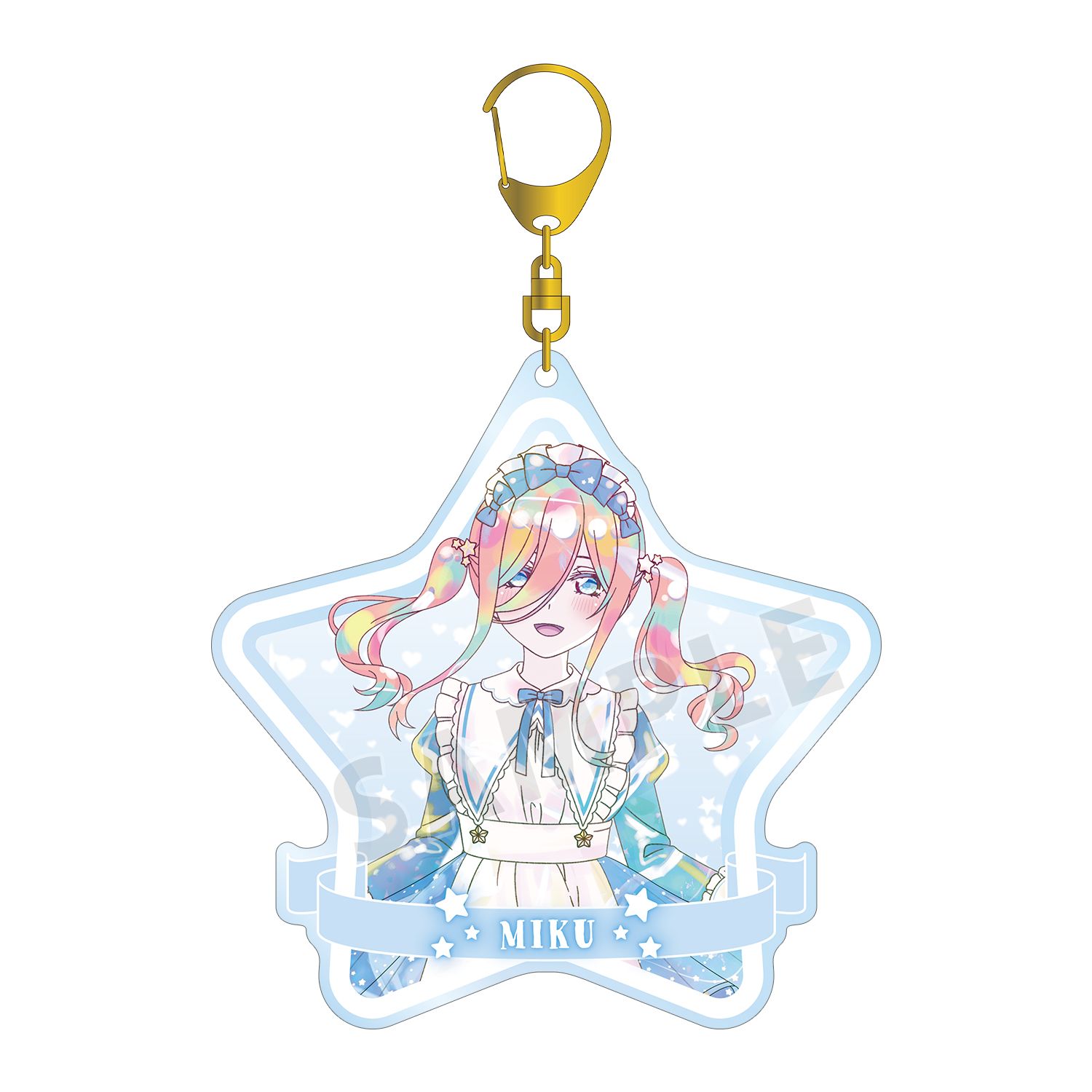 五等分の花嫁* 描き下ろし 中野三玖 星空メイドver. Ani-Art KAWAII label BIGアクリルキーホルダー - official product image | AniSmile