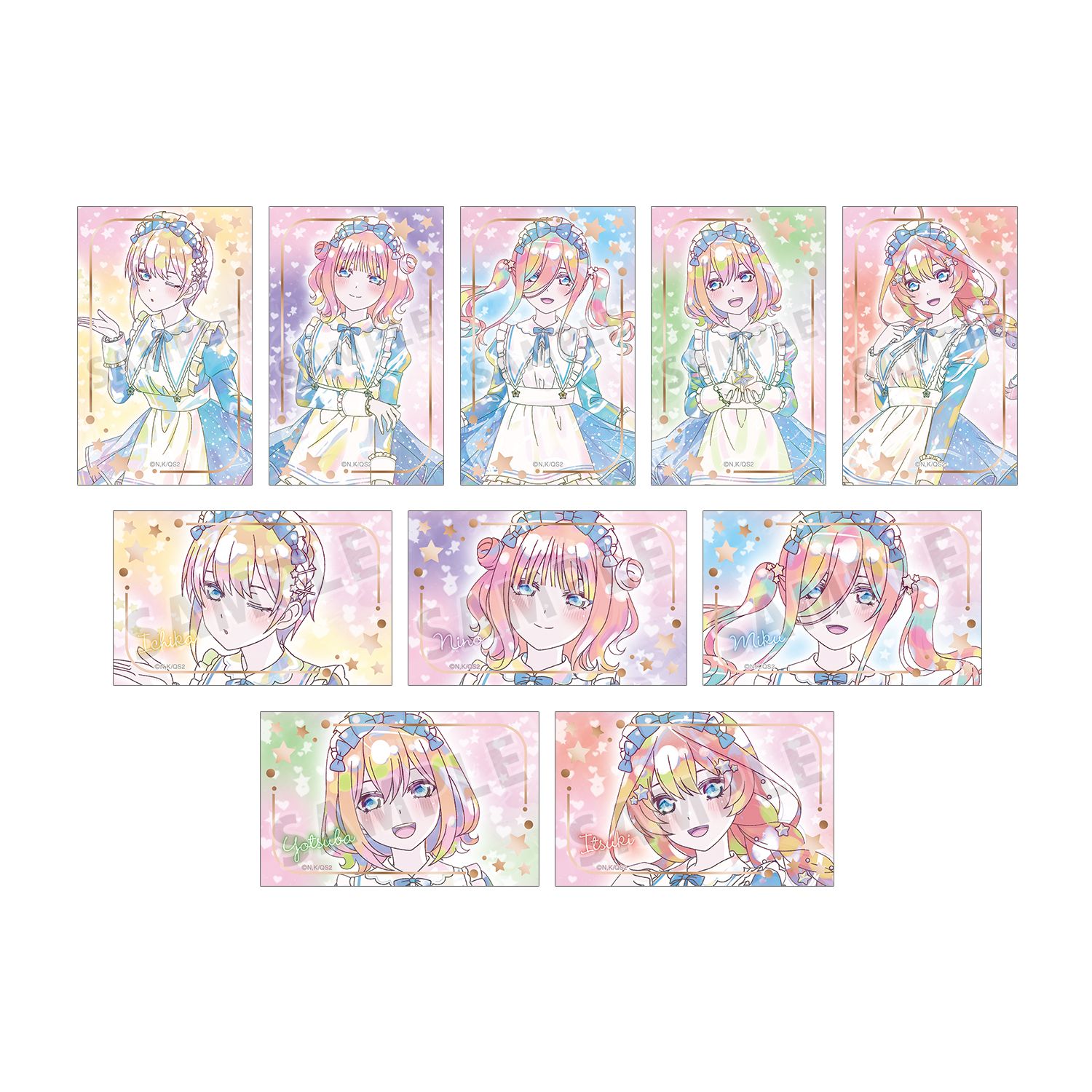 五等分の花嫁* 描き下ろし 星空メイドver. トレーディング Ani-Art KAWAII label 箔押しカード(単位/単品) - AniSmile