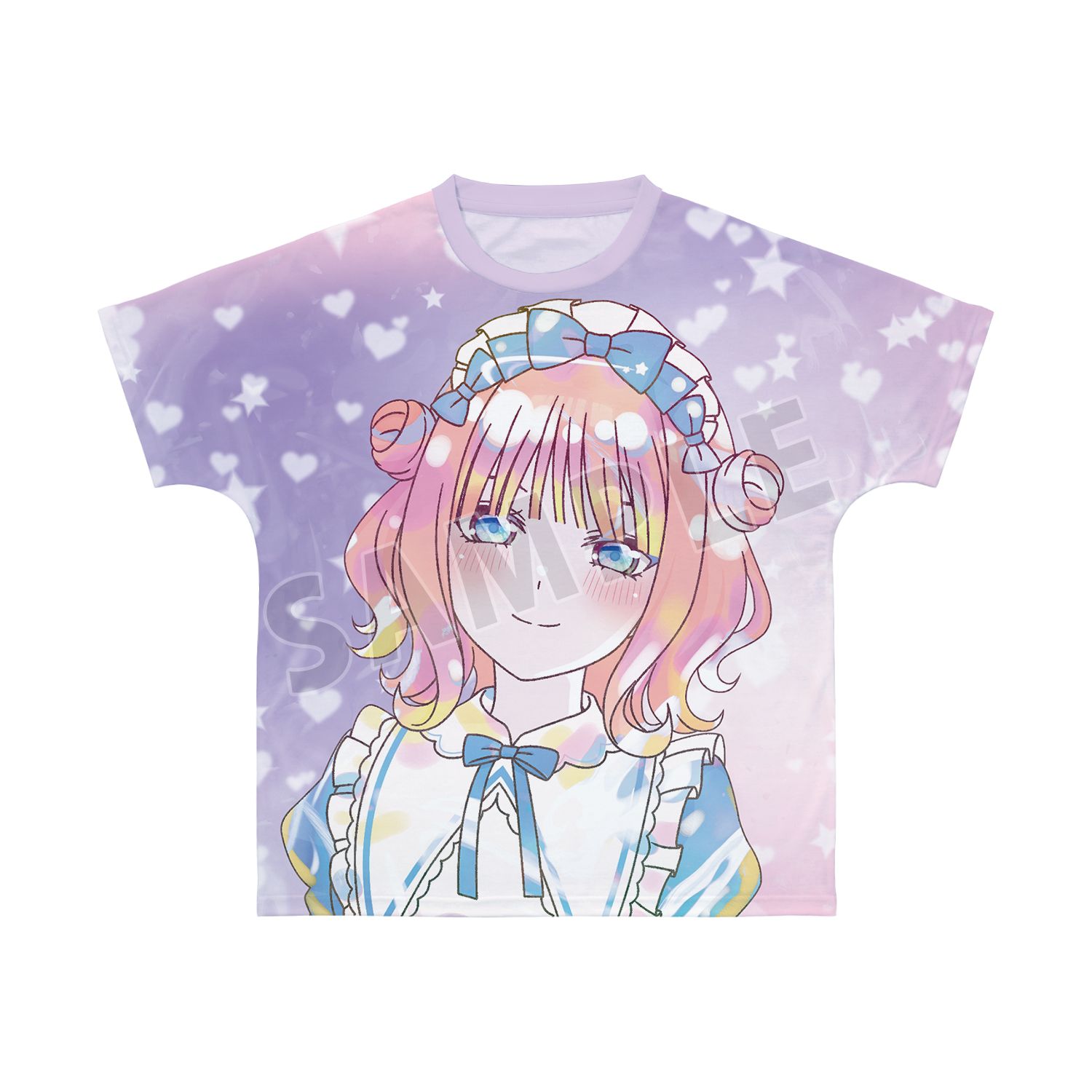 五等分の花嫁* 描き下ろし 中野二乃 星空メイドver. Ani-Art KAWAII label フルグラフィックTシャツユニセックス(サイズ/XXS) - AniSmile