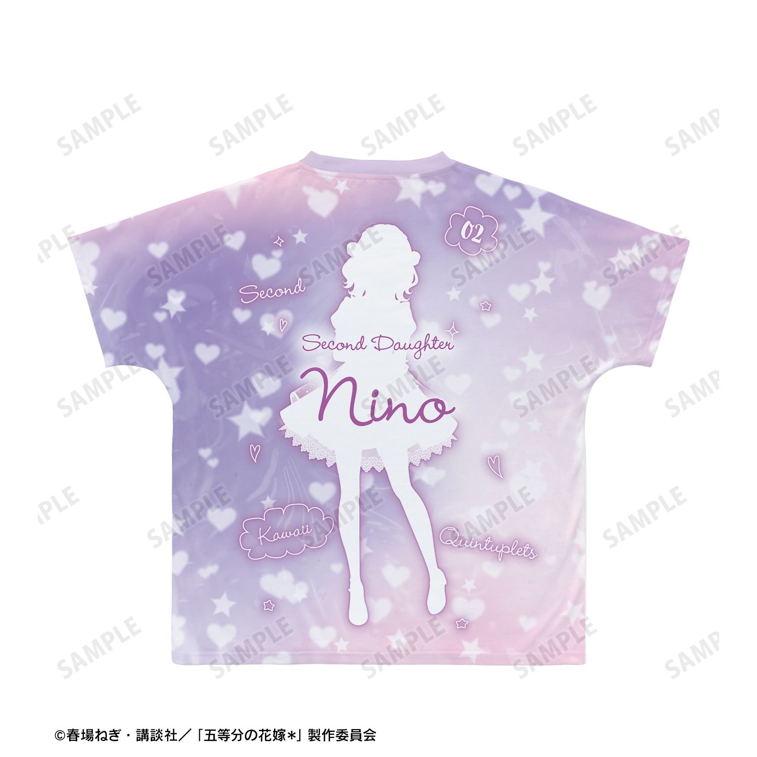 五等分の花嫁* 描き下ろし 中野二乃 星空メイドver. Ani-Art KAWAII label フルグラフィックTシャツユニセックス(サイズ/M) 画像 2 | AniSmile