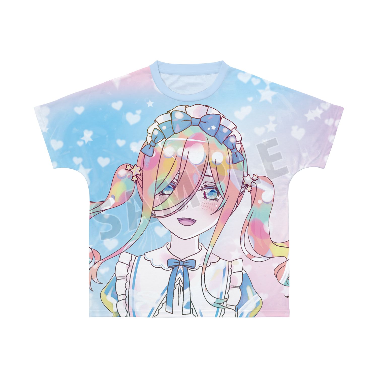 五等分の花嫁* 描き下ろし 中野三玖 星空メイドver. Ani-Art KAWAII label フルグラフィックTシャツユニセックス(サイズ/XXXL) - AniSmile