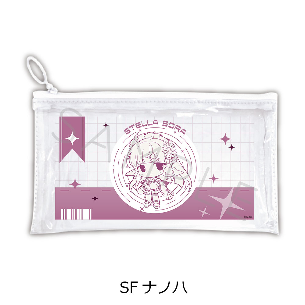 「ステラソラ」第2弾 フラットクリアポーチ SF(ナノハ) - official product image | AniSmile