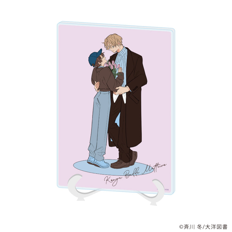 アクリルアートボード(A5サイズ)「今夜ベッドで待っていろ」03/藤資景虎&中条陽太(公式イラスト) - AniSmile