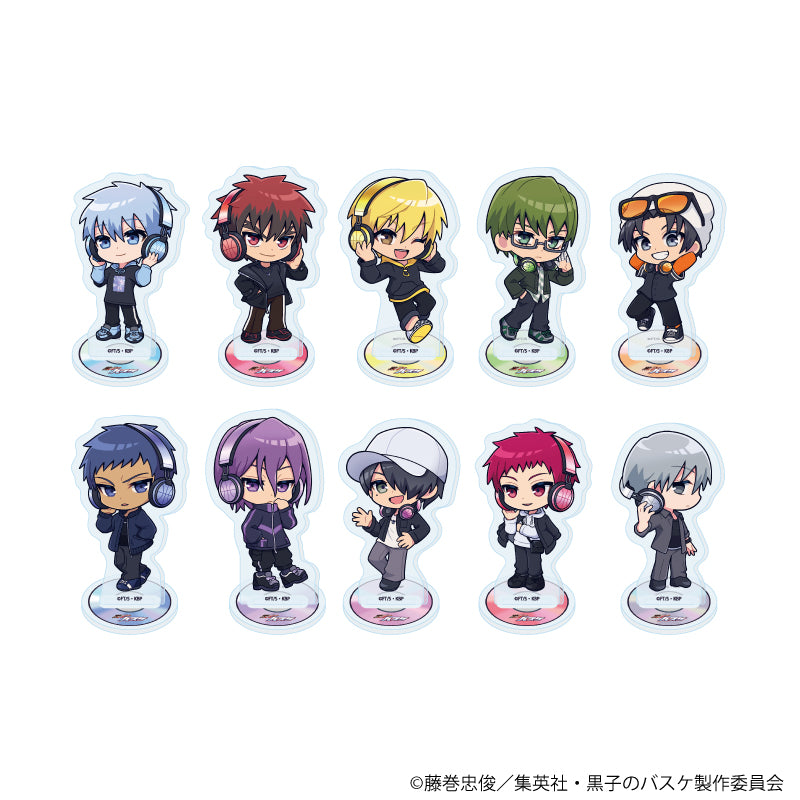 アクリルぷちスタンド「黒子のバスケ」30/ヘッドフォンver. ブラインド(全10種)(ミニキャライラスト) - AniSmile