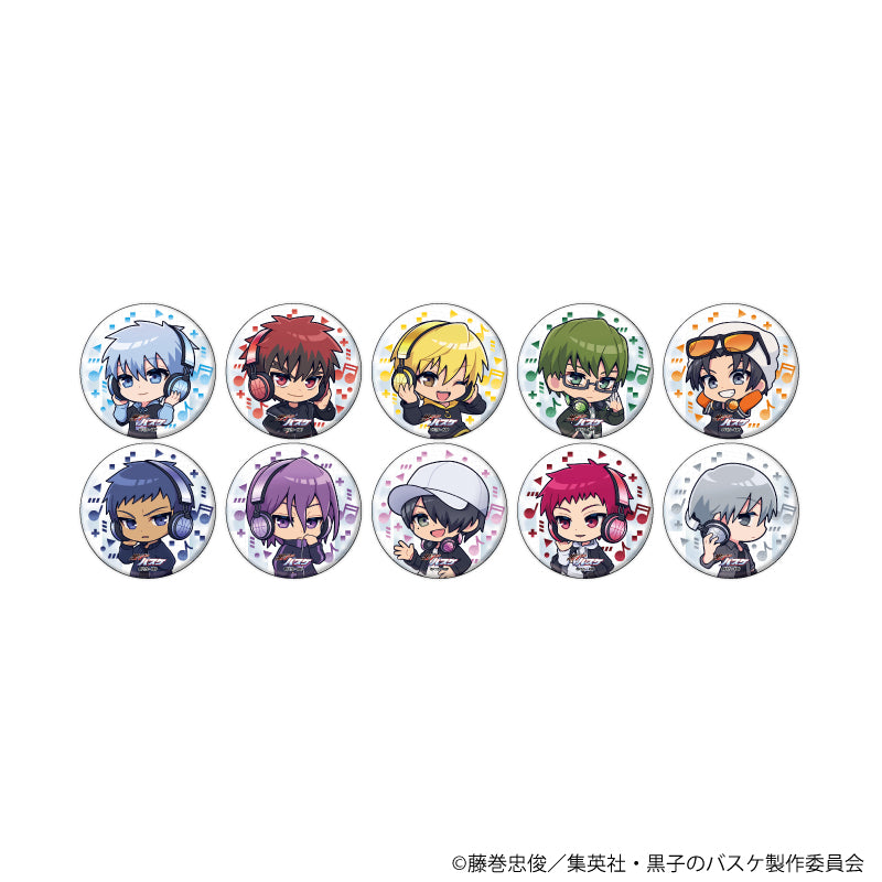 缶バッジ「黒子のバスケ」38/ヘッドフォンver. ブラインド(全10種)(ミニキャライラスト) - AniSmile
