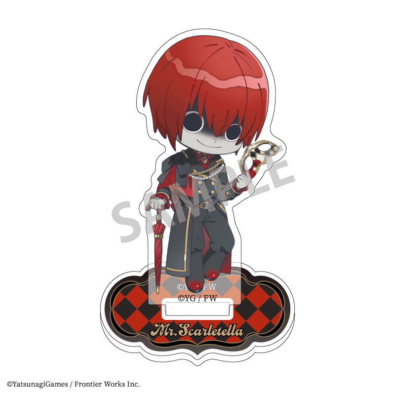 文字化化 ミニアクリルスタンド 赤い傘の男/貴族パーティー 描き起こし - official product image | AniSmile