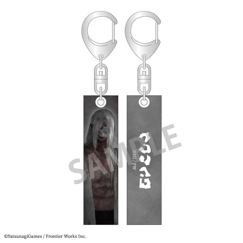 文字化化 アクリルスティックキーホルダー 銀髪の男 - official product image | AniSmile
