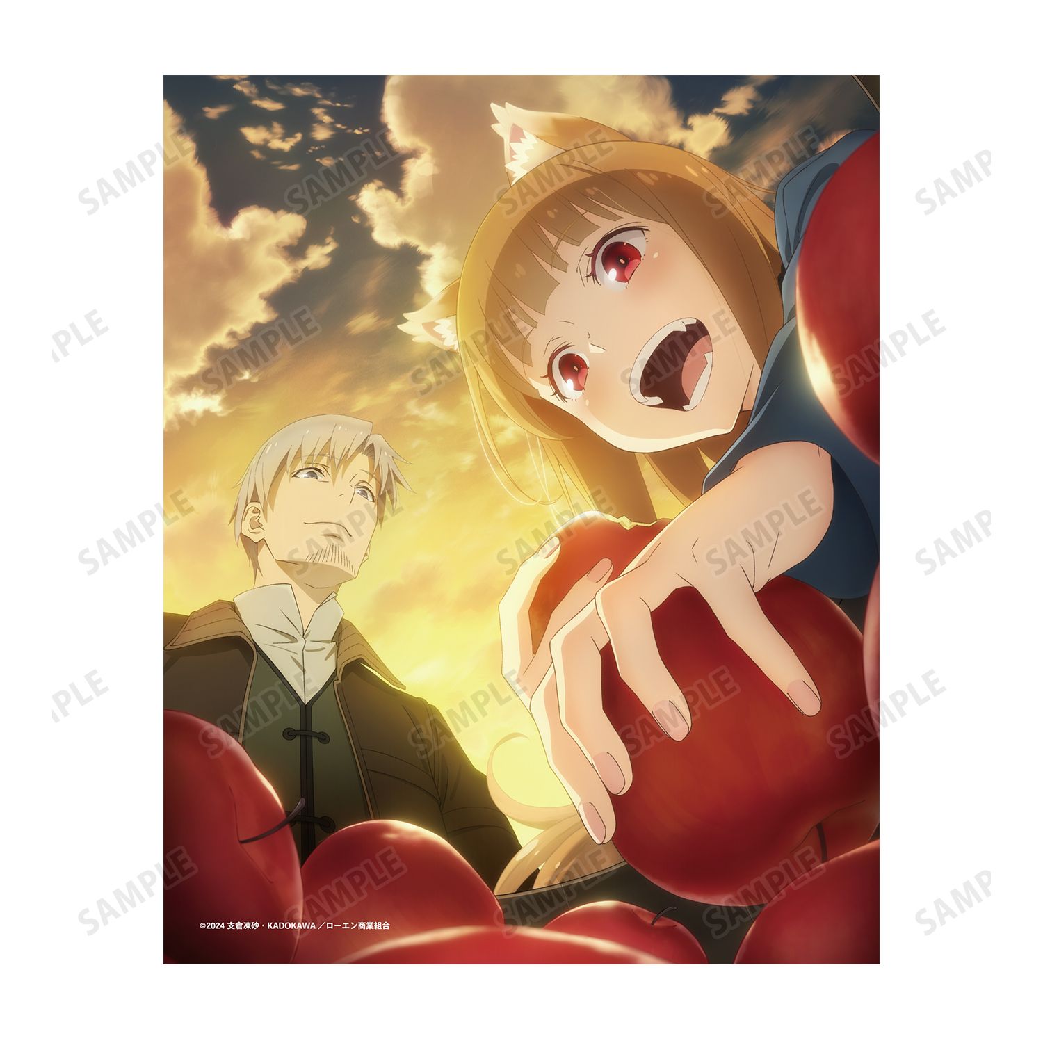 TVアニメ『狼と香辛料 MERCHANT MEETS THE WISE WOLF』 ホロ&ロレンス コンセプトビジュアル キャンバスボード Image 3 | AniSmile