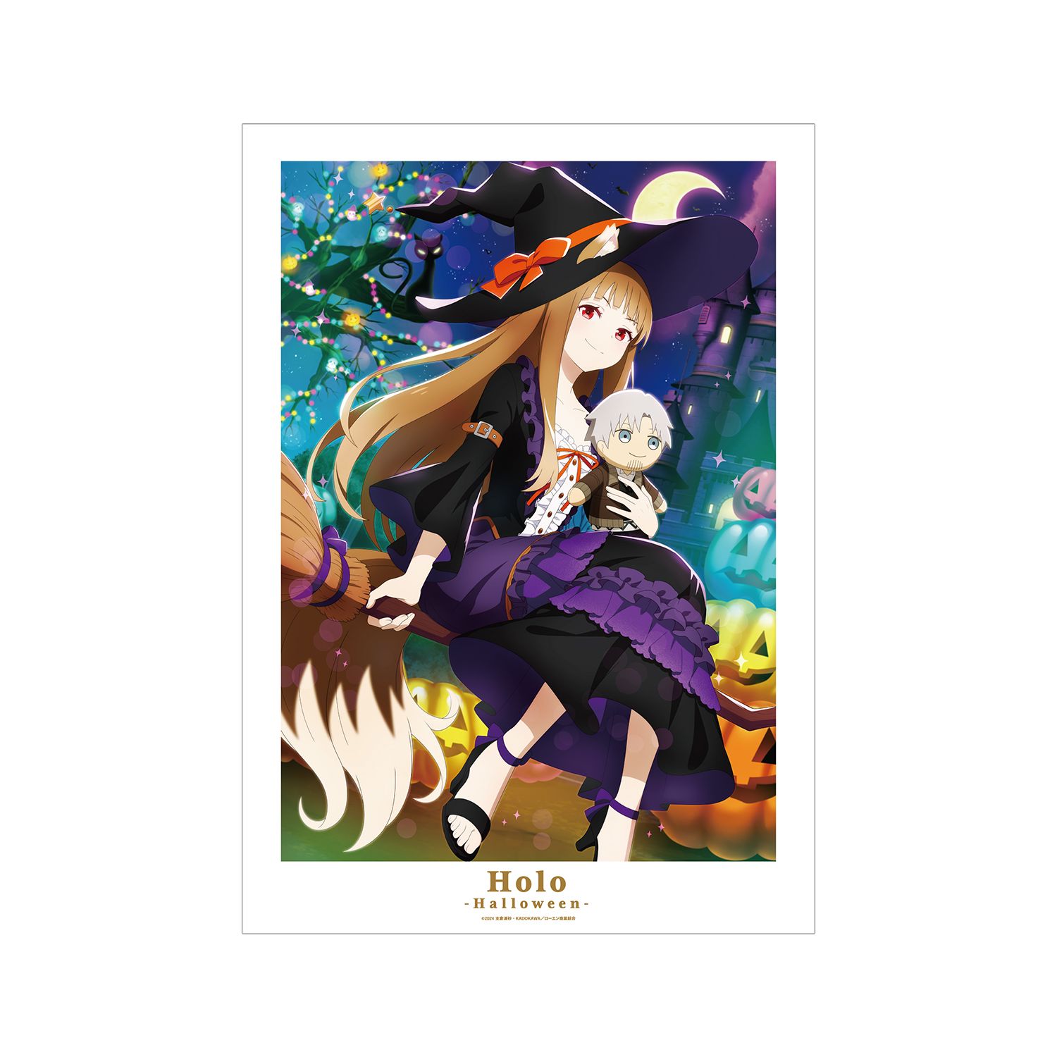 TVアニメ『狼と香辛料 MERCHANT MEETS THE WISE WOLF』 ホロ 「ハロウィン」ビジュアル A3マット加工ポスター - AniSmile