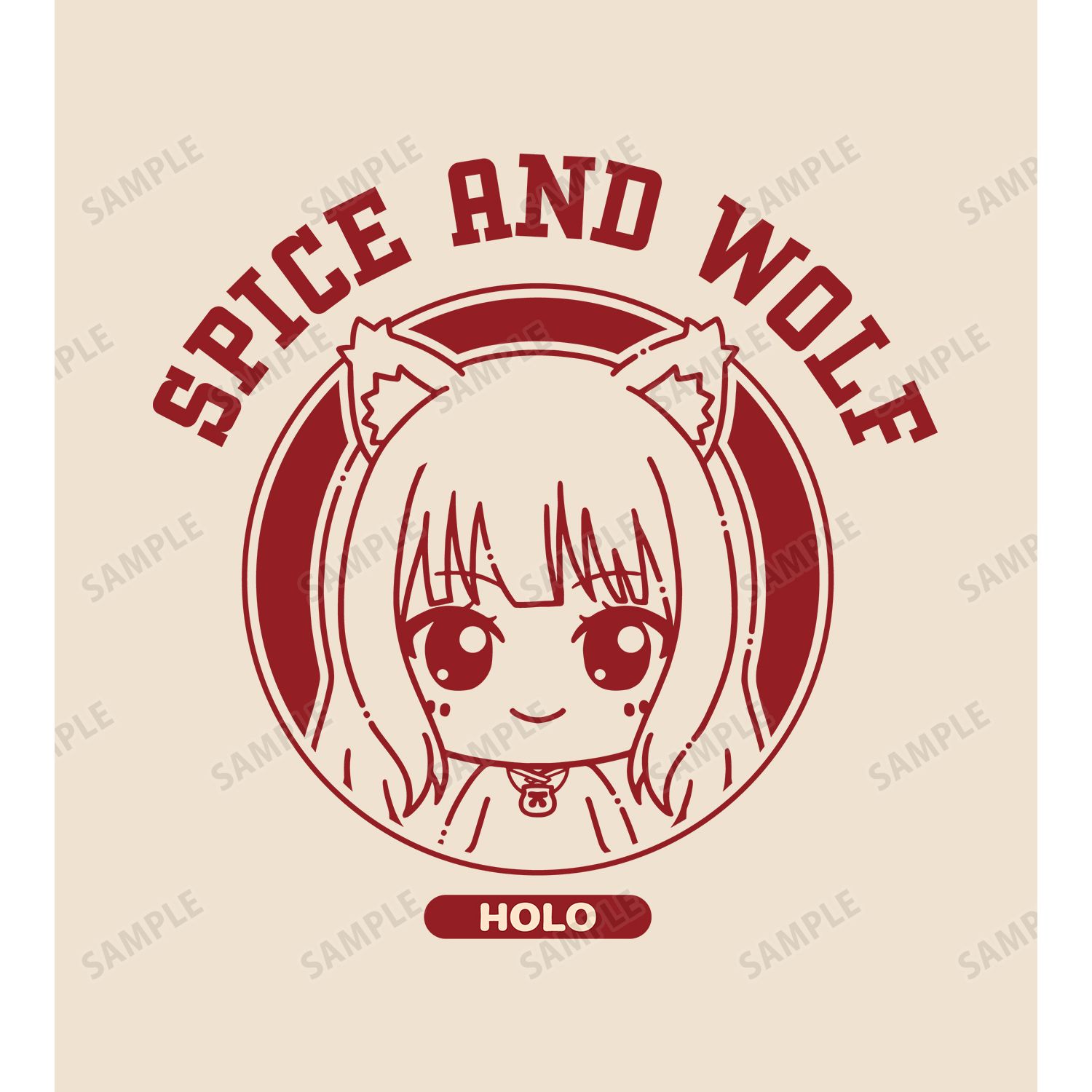 TVアニメ『狼と香辛料 MERCHANT MEETS THE WISE WOLF』 ホロ ちょこんと! BIGジップトートバッグ 图片 6 | AniSmile