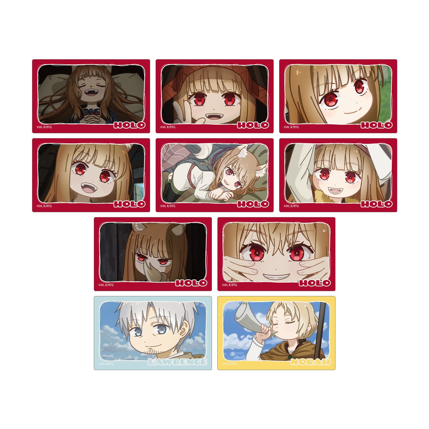 TVアニメ『狼と香辛料 MERCHANT MEETS THE WISE WOLF』 トレーディング ゆるコマ カードステッカー(単位/単品) - AniSmile