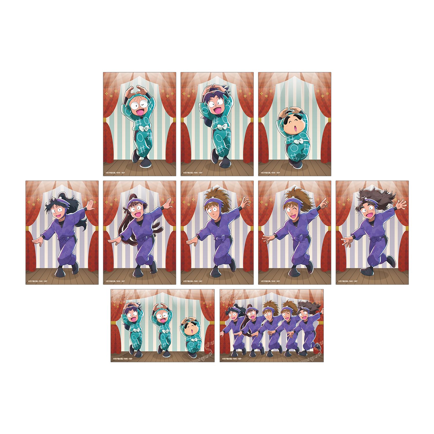 忍たま乱太郎 描き下ろし みんなでレッツダンス!の段ver. トレーディングブロマイド(単位/単品) Image 4 | AniSmile