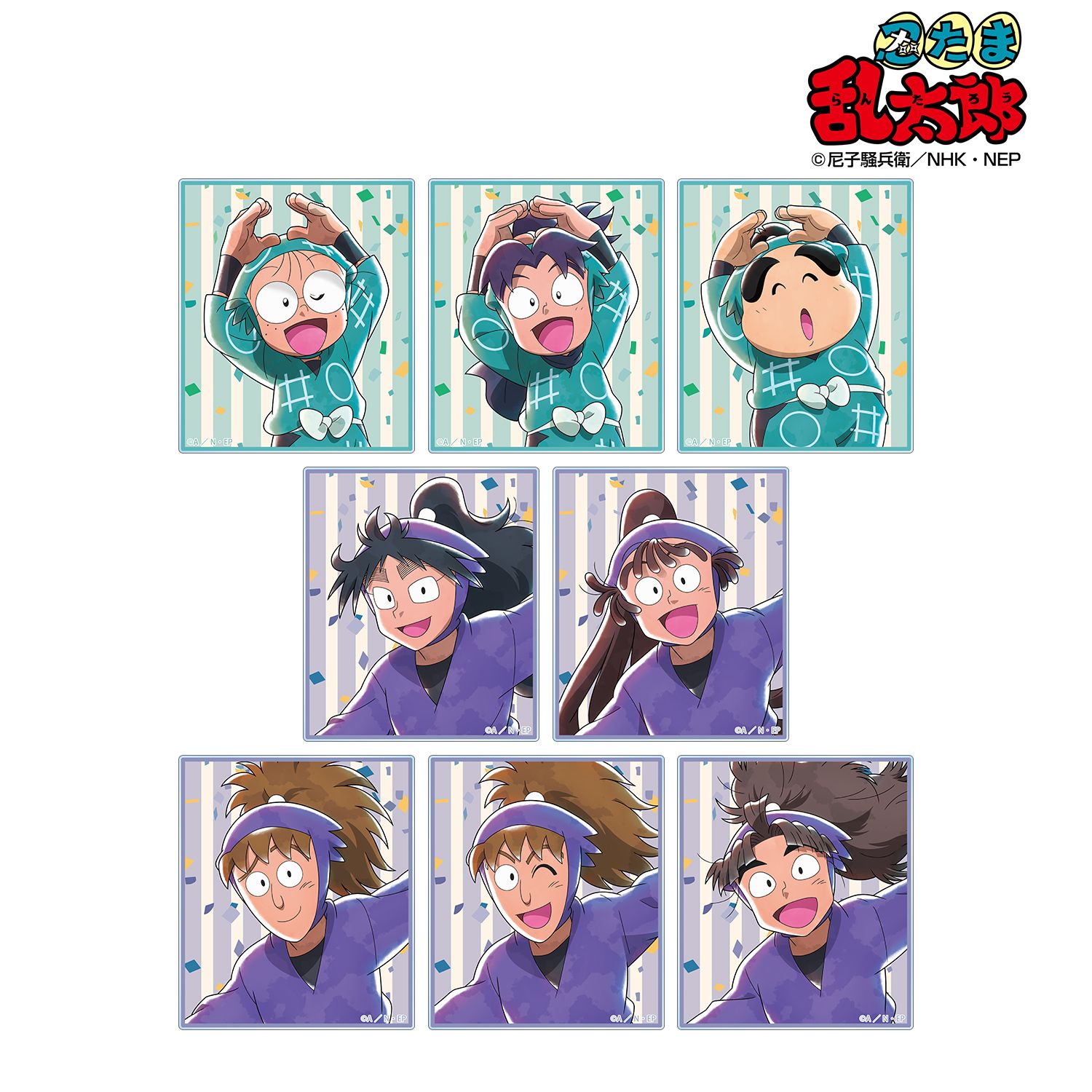 忍たま乱太郎 描き下ろし みんなでレッツダンス!の段ver. トレーディングアクリルカード(単位/単品) 图片 2 | AniSmile