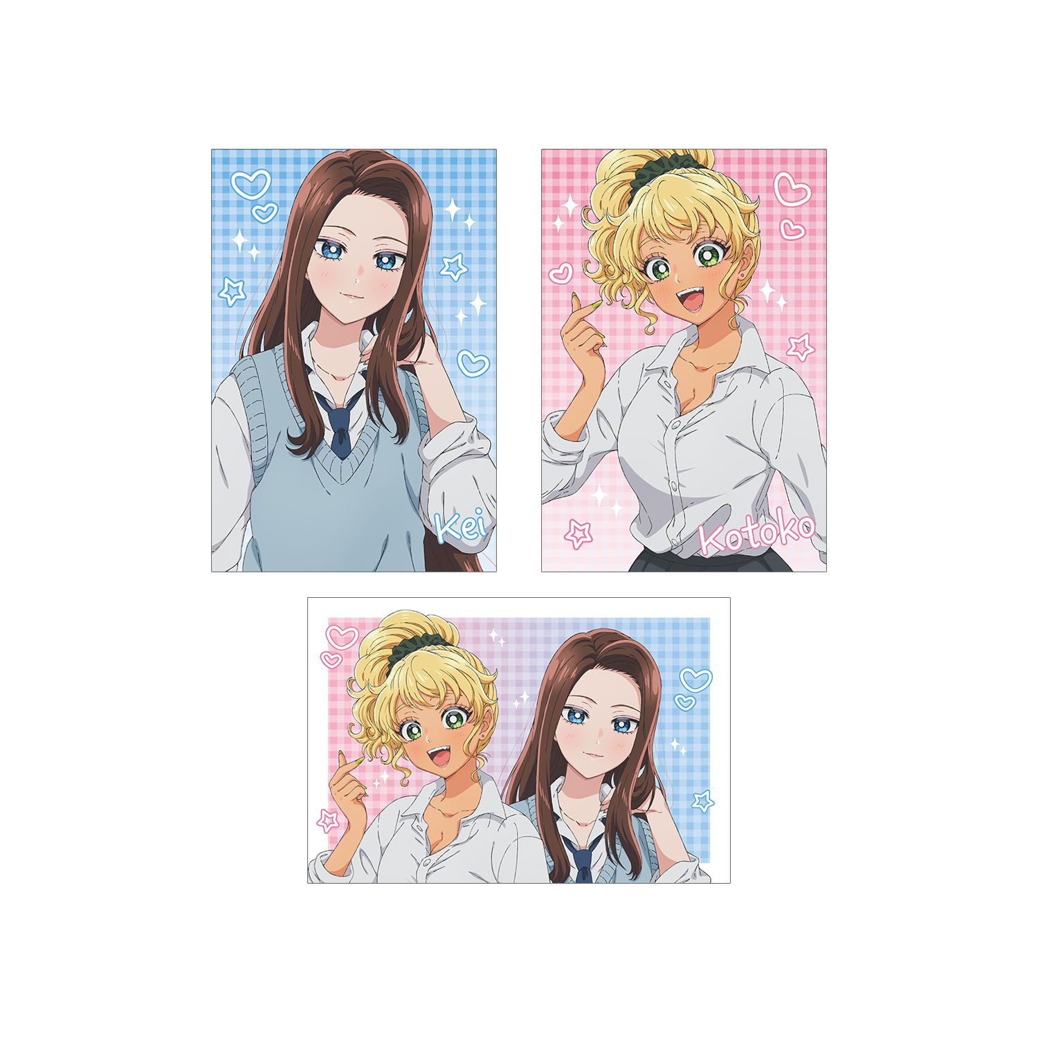 アニメ「オタクに優しいギャルはいない!?」 ポストカード3枚セット ver.A - 公式商品画像 | AniSmile