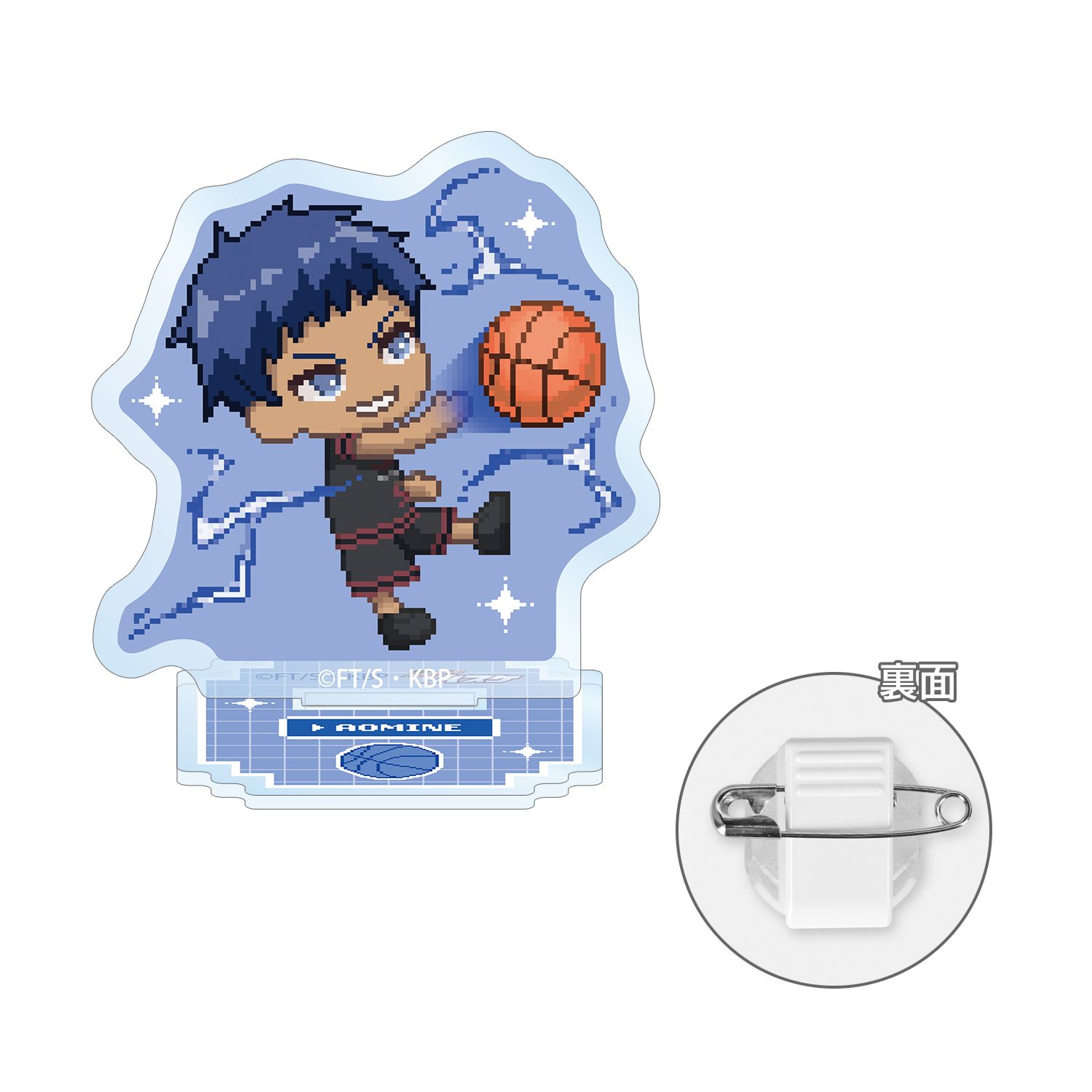黒子のバスケ 青峰大輝 DOT DOT アクリルスタンドマルチバッジ - official product image | AniSmile