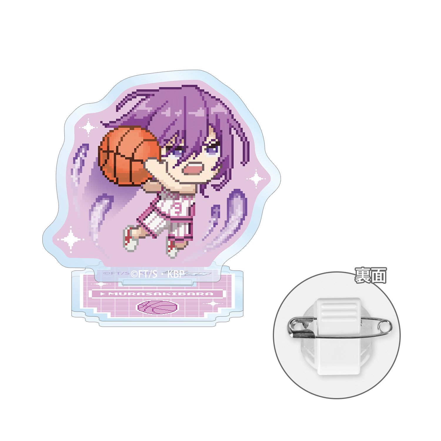 黒子のバスケ 紫原 敦 DOT DOT アクリルスタンドマルチバッジ - official product image | AniSmile