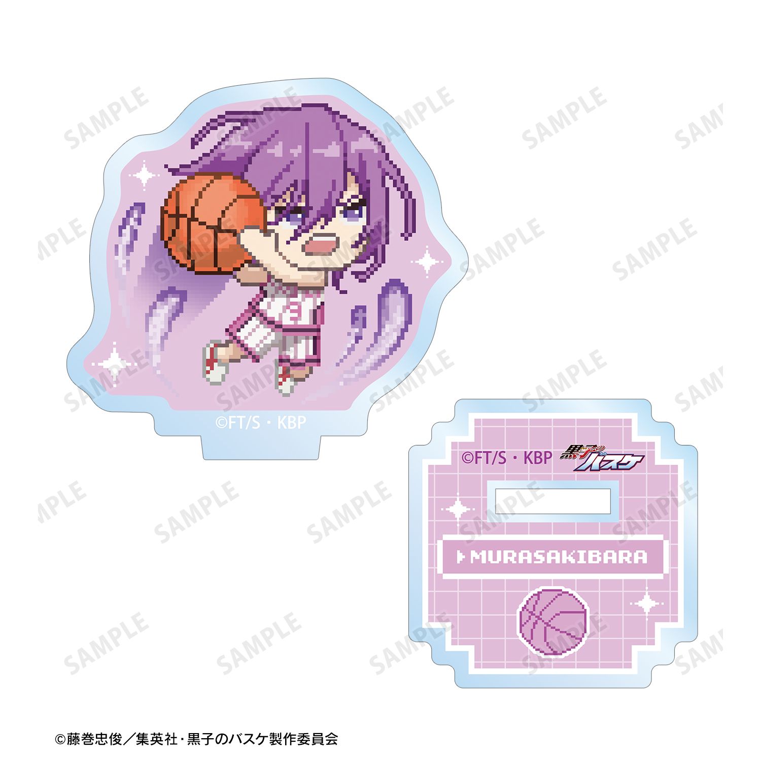 黒子のバスケ 紫原 敦 DOT DOT アクリルスタンドマルチバッジ Image 3 | AniSmile