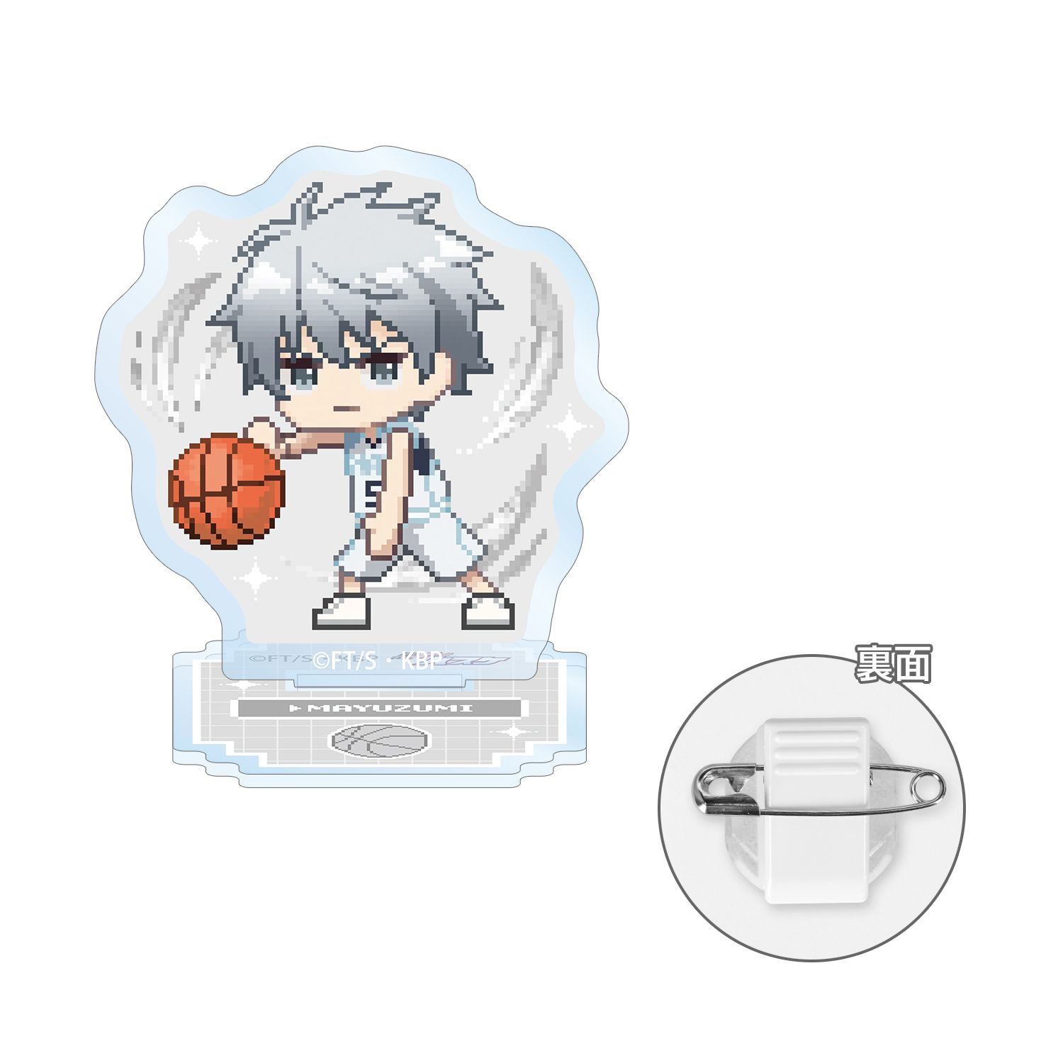 黒子のバスケ 黛 千尋 DOT DOT アクリルスタンドマルチバッジ - official product image | AniSmile