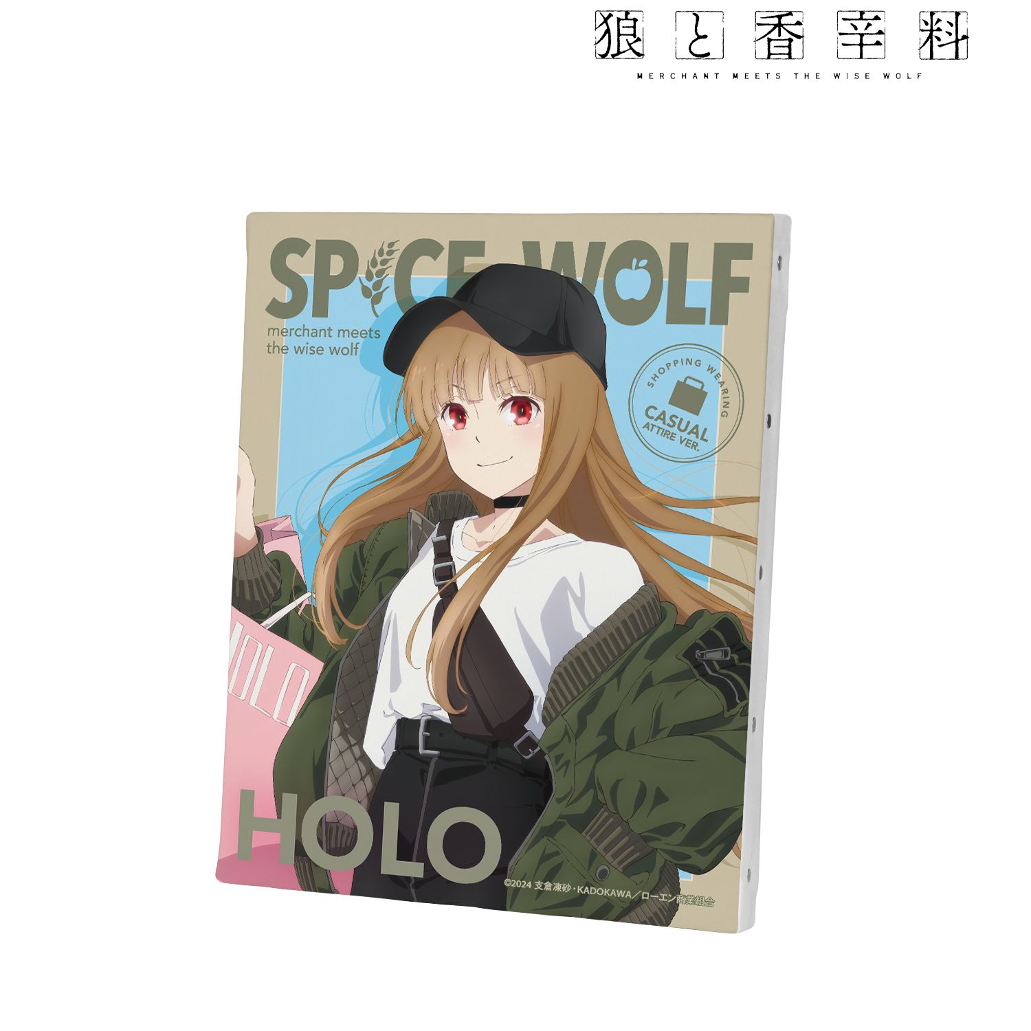 TVアニメ『狼と香辛料 MERCHANT MEETS THE WISE WOLF』 描き下ろし ホロ カジュアルファッションでお買い物ver. キャンバスボード Image 2 | AniSmile