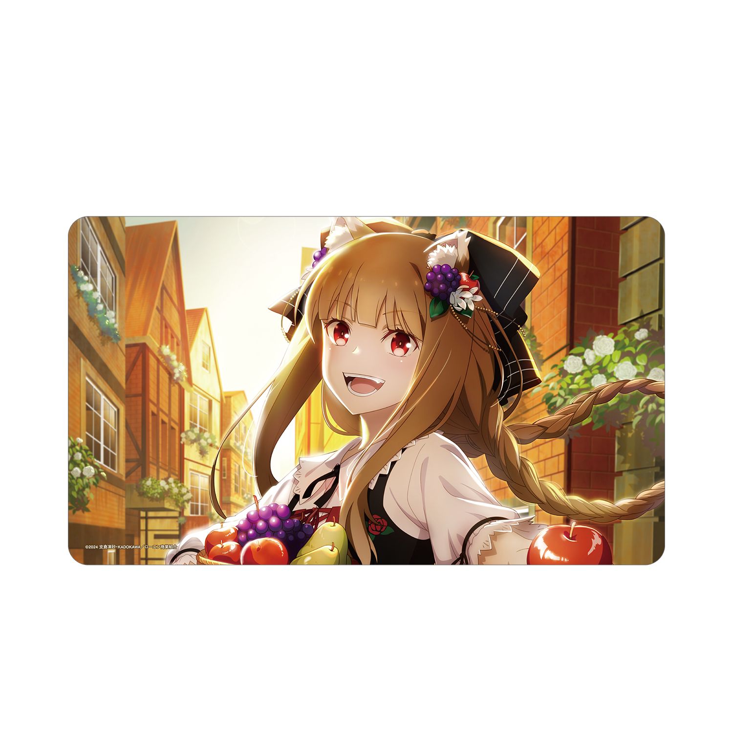 TVアニメ『狼と香辛料 MERCHANT MEETS THE WISE WOLF』 ホロと巡る四季の物語:「収穫祭」ビジュアル マルチデスクマット - AniSmile