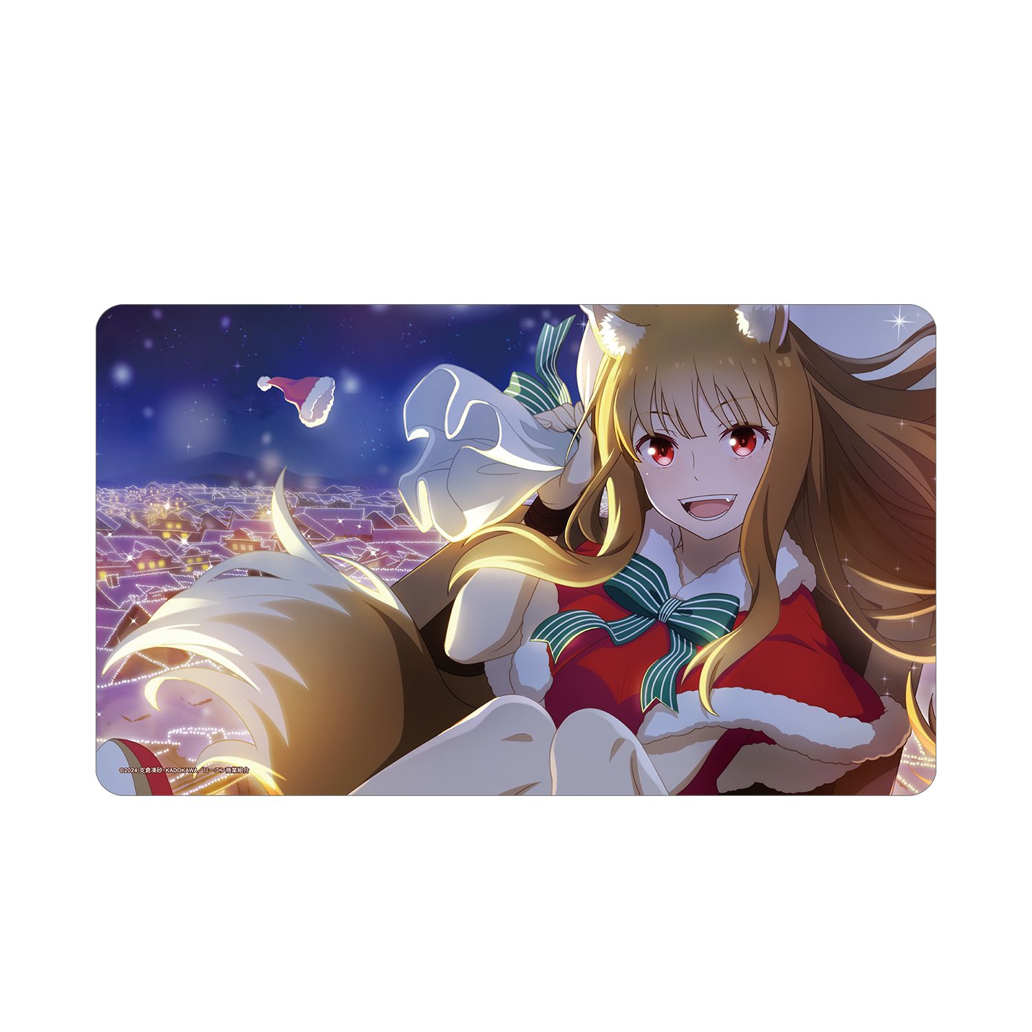 TVアニメ『狼と香辛料 MERCHANT MEETS THE WISE WOLF』 ホロと巡る四季の物語:「クリスマス」ビジュアル マルチデスクマット - AniSmile