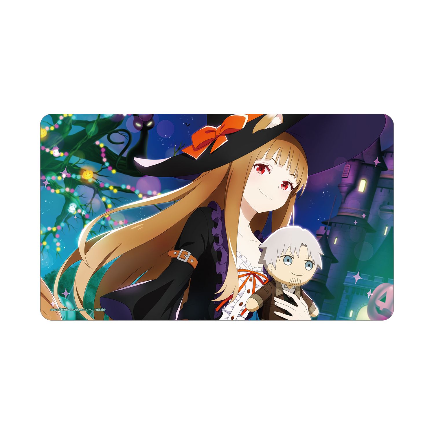TVアニメ『狼と香辛料 MERCHANT MEETS THE WISE WOLF』 ホロと巡る四季の物語: 「ハロウィン」ビジュアル マルチデスクマット - AniSmile