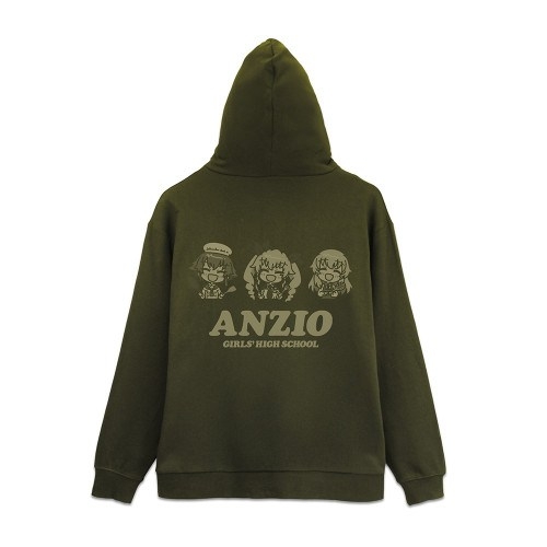 ガールズ&パンツァー 最終章 アンツィオ高校 ジップパーカー/MOSS-XL Image 2 | AniSmile