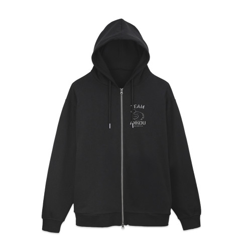 ガールズ&パンツァー 最終章 あんこうチーム ジップパーカー Ver.3.0/BLACK-L 图片 3 | AniSmile